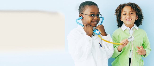 Children playing doctors